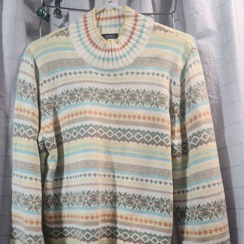 VINTAGE and RARE !!! Ladies IZOD Heavyweight Sweater. Size L. Over-sized